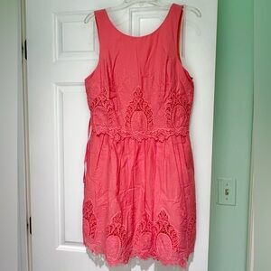 🌸Spring Sale!🌸  Want & Need Pink Lace Sleeveless Dress